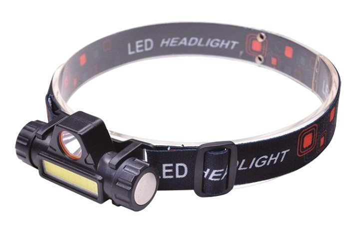 SOLIGHT WN32 LED čelová nabíjecí svítilna, 3W + COB,150 + 120lm, Li-ion, USB Obrázek