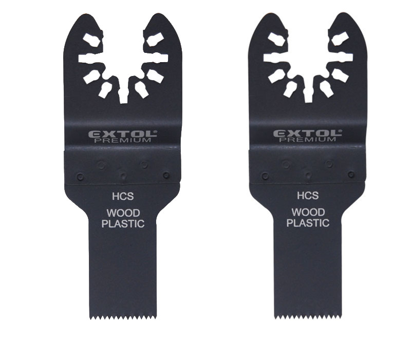 EXTOL PREMIUM 8803851 list pilový zanořovací na dřevo do oscilačních brusek 20mm HCS 2ks Obrázek
