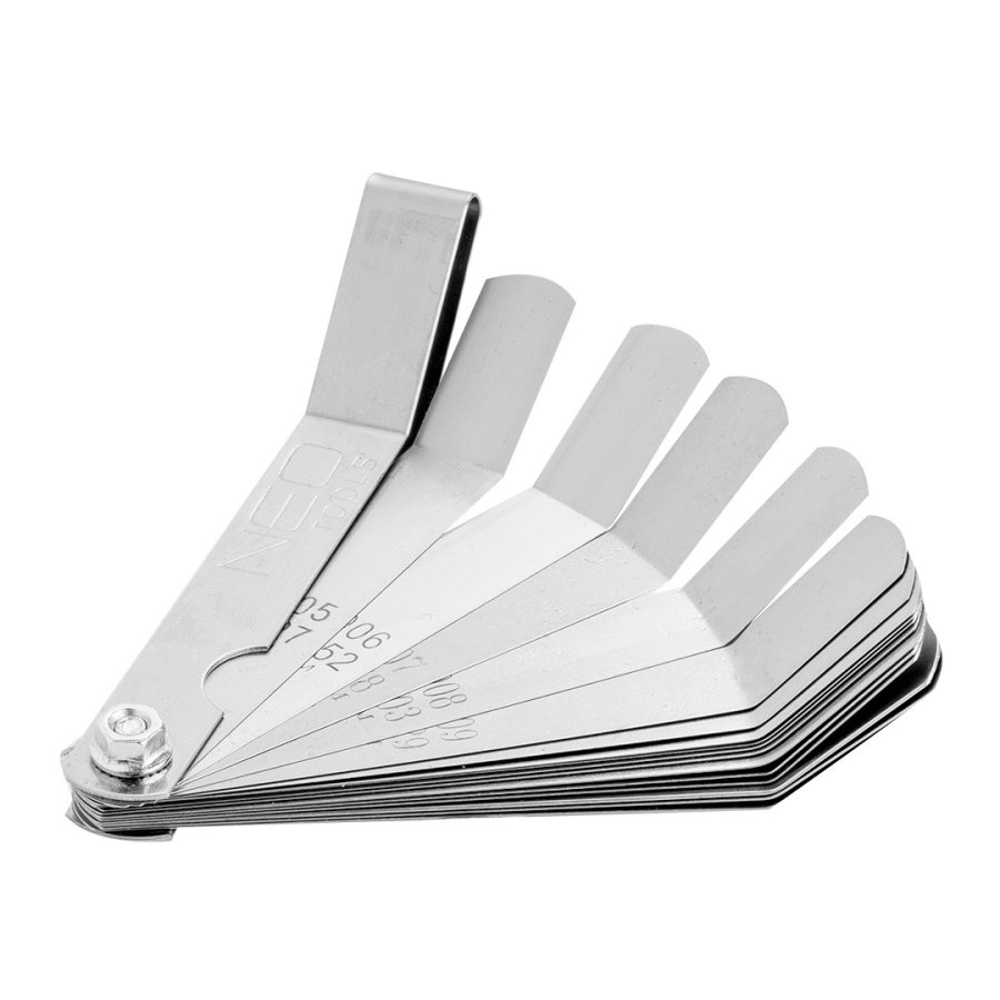 NEO TOOLS 11-192 měrky spárové zahnuté 0.127-0.508mm 16 dílů Obrázek