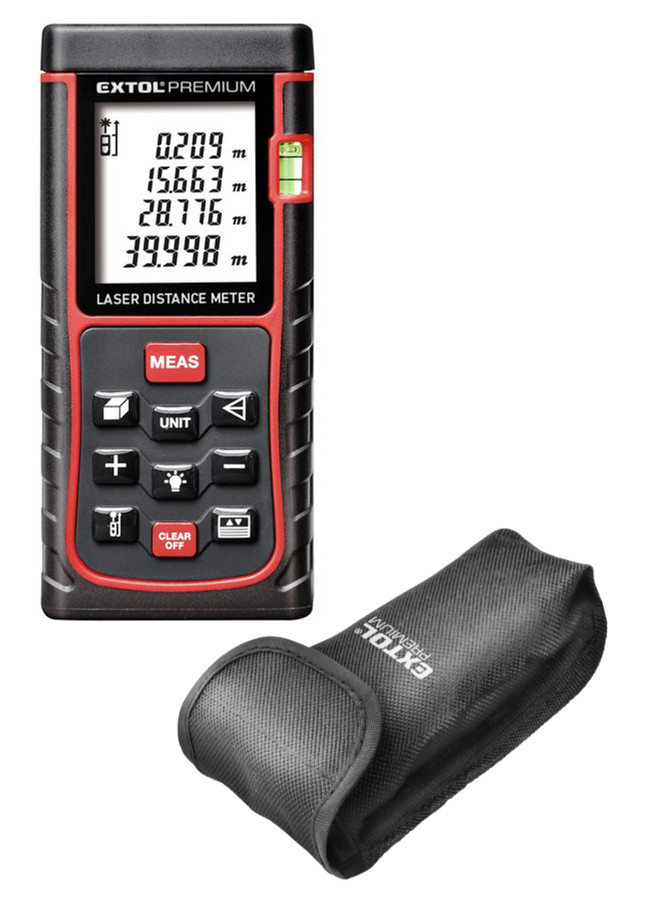 EXTOL PREMIUM 8820042 laserový digitální dálkoměr 0,05-40m Obrázek