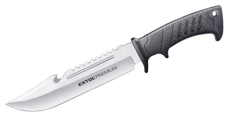 EXTOL PREMIUM 8855322 lovecký nůž nerezový, dýka, 318/193mm Obrázek