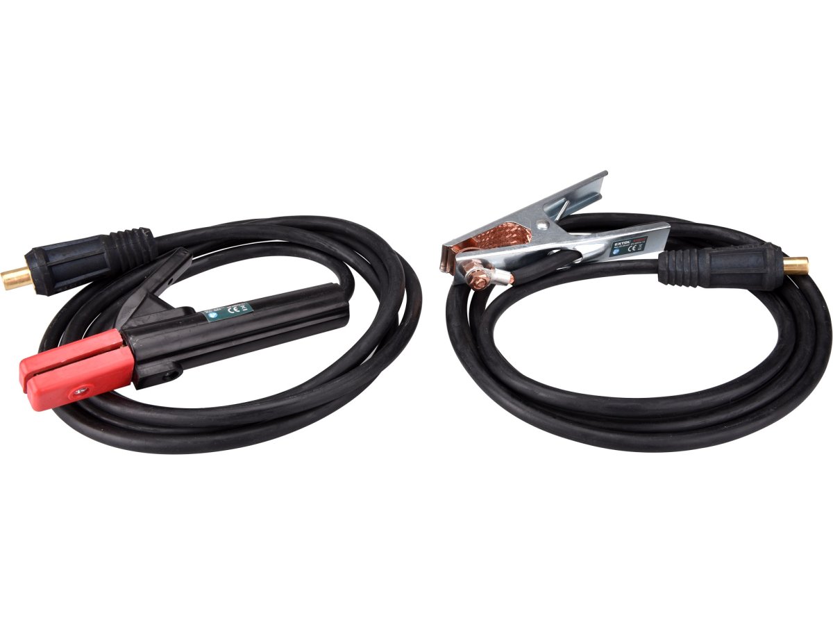 EXTOL INDUSTRIAL kabely svařovací 25mm2, 3m, 35-50, kleště 200A Obrázek