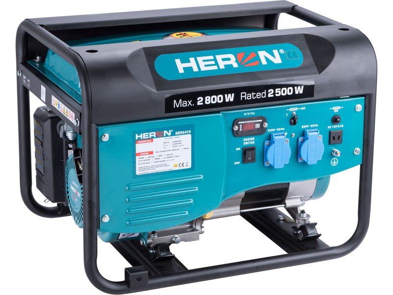 HERON 8896416 benzínová elektrocentrála 2,8kW AVR Obrázek