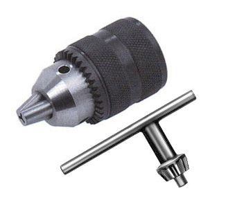 Sklíčidlo vrtačkové tříčelisťové 13 B16 s kličkou 1,5–13mm ČSN 241320 Obrázek