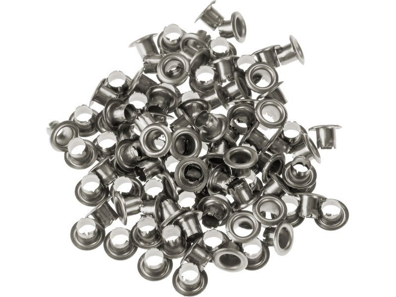 EXTOL CRAFT 10262 očka-druky, sada 100ks, barva stříbrný nikl Obrázek