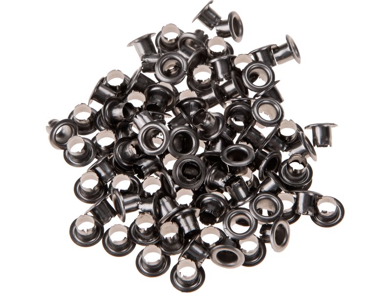 EXTOL CRAFT 10263 očka-druky, sada 100ks, barva šedý nikl Obrázek