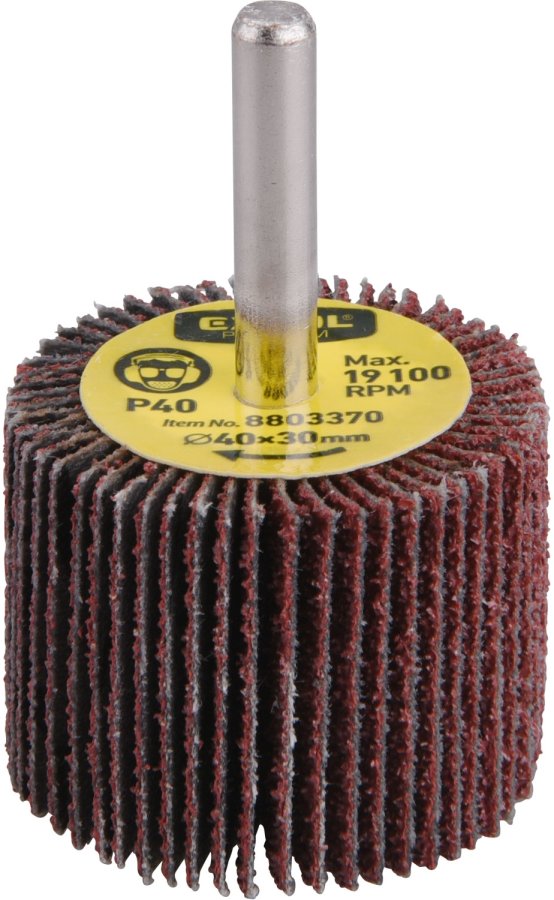 Levně EXTOL PREMIUM 8803371 pr. 40x30x6mm P60 lamelový stopkový kotouč brusný smirkový