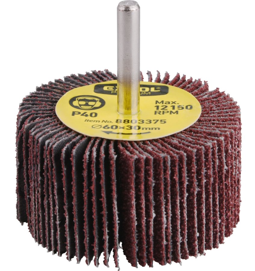 Levně EXTOL PREMIUM 8803377 pr. 60x30x6mm P80 lamelový stopkový kotouč brusný smirkový