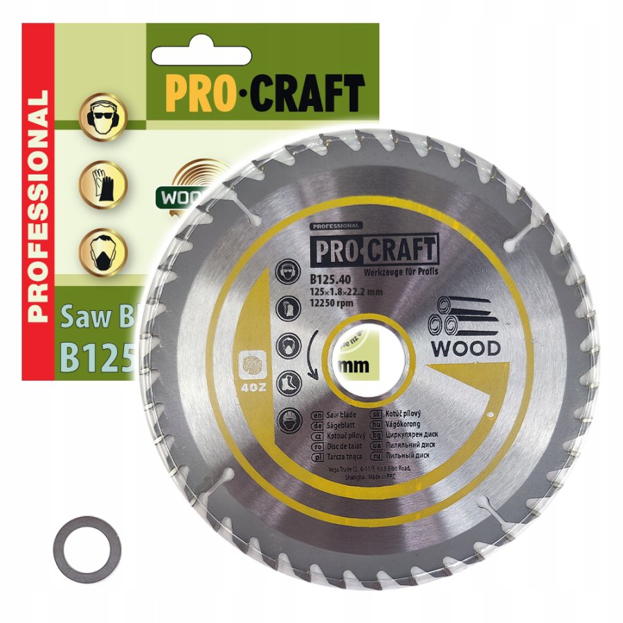 EXTOL pilový kotouč s SK plátky 125x2,6x22,2 (8803207) Obrázek