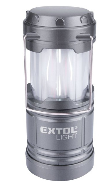 EXTOL LIGHT 43158 lucerna kempingová vysouvací LED, 75lm / plamen Obrázek