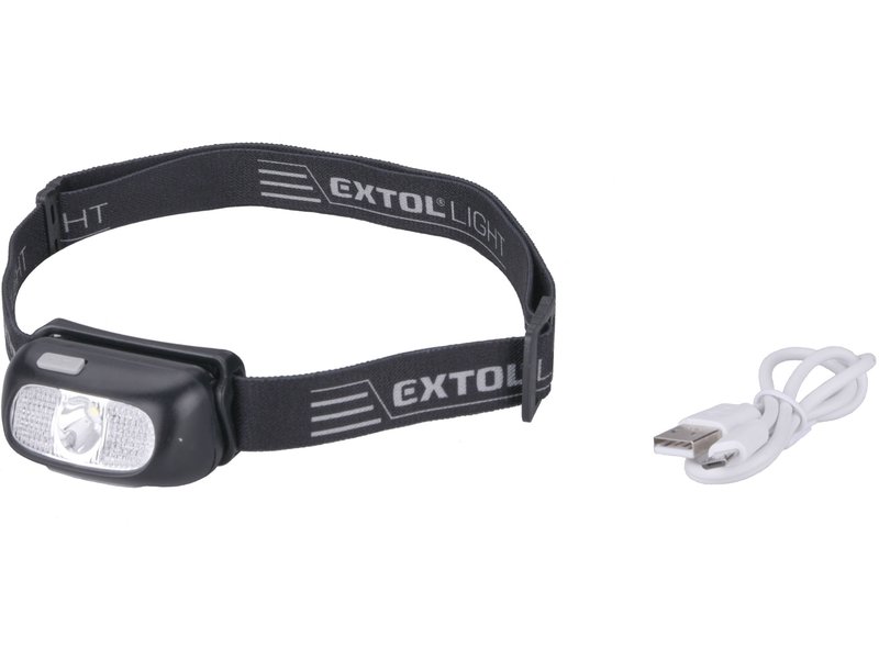 Extol Čelovka 130 lm CREE XPG nabíjecí USB dosvit 40 m 5 W CREE XPG LED Obrázek