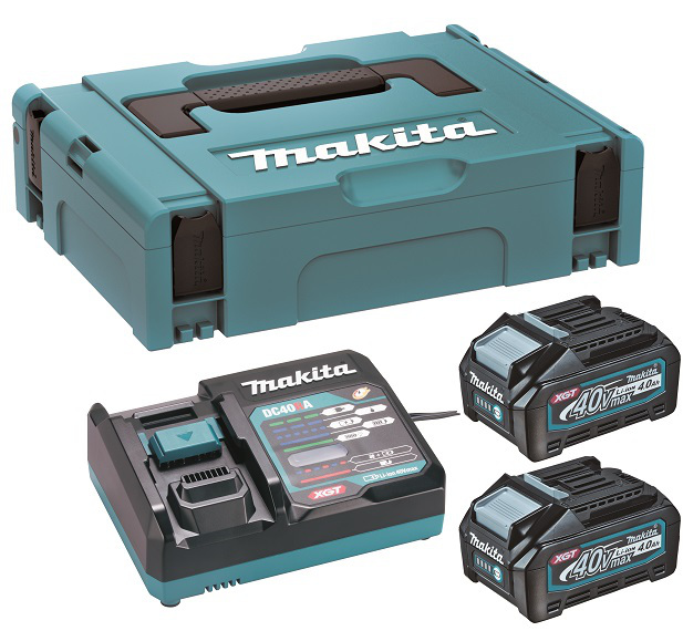 MAKITA sada baterií a nabíječky XGT LiIon 40V 2x 4Ah, 191J97-1, ORIGINÁL Obrázek