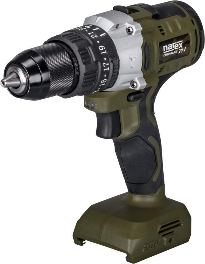 NAREX CSP 13-2 Basic (verze bez aku) příklepová aku vrtačka Camouflage 20V Obrázek