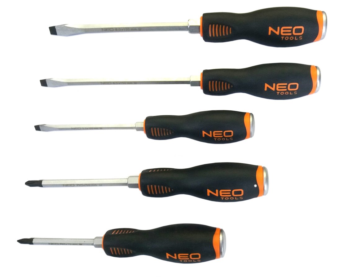 NEO TOOLS 04-240 sada šroubováků s úderovým koncem a šestihranem, 5ks Obrázek