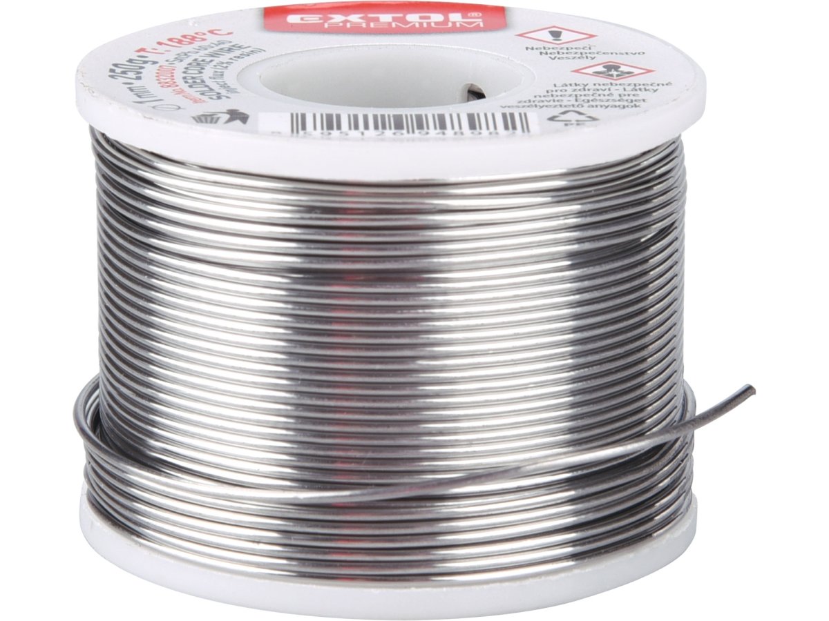 EXTOL PREMIUM 8832007 trubičková cínová pájka 250g Sn60/Pb40, 1mm Obrázek