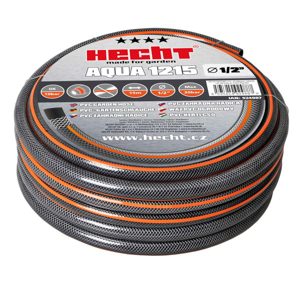 HECHT AQUA 1215 zahradní hadice 1/2" 15m Obrázek