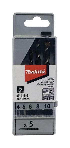 MAKITA P-23802 sada vidiových vrtáků MULTIPLEX  5dílná, Obrázek