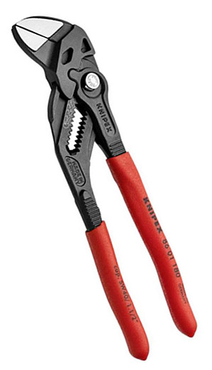 KNIPEX 8601180 klešťový klíč černěný 180mm (paralel) Obrázek