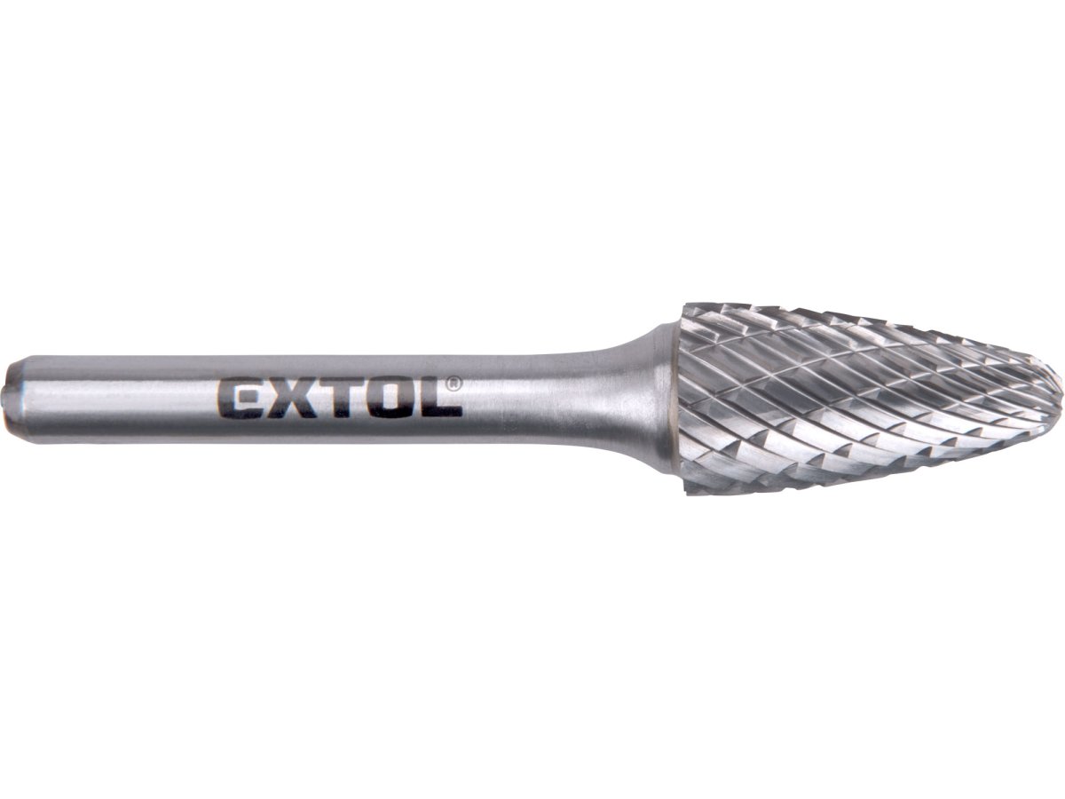 EXTOL INDUSTRIAL 8703755 fréza karbidová 12x25x70mm stopka 6mm, sek střední kulatý oblouk