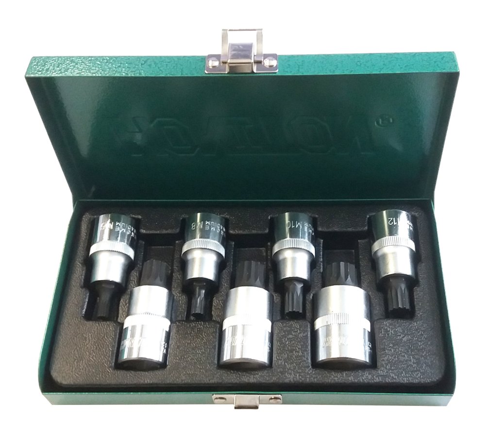 HONITON H4005 sada hlavic 1/2" XZN M6-M18, 7 dílů (SB-4007MM) Obrázek