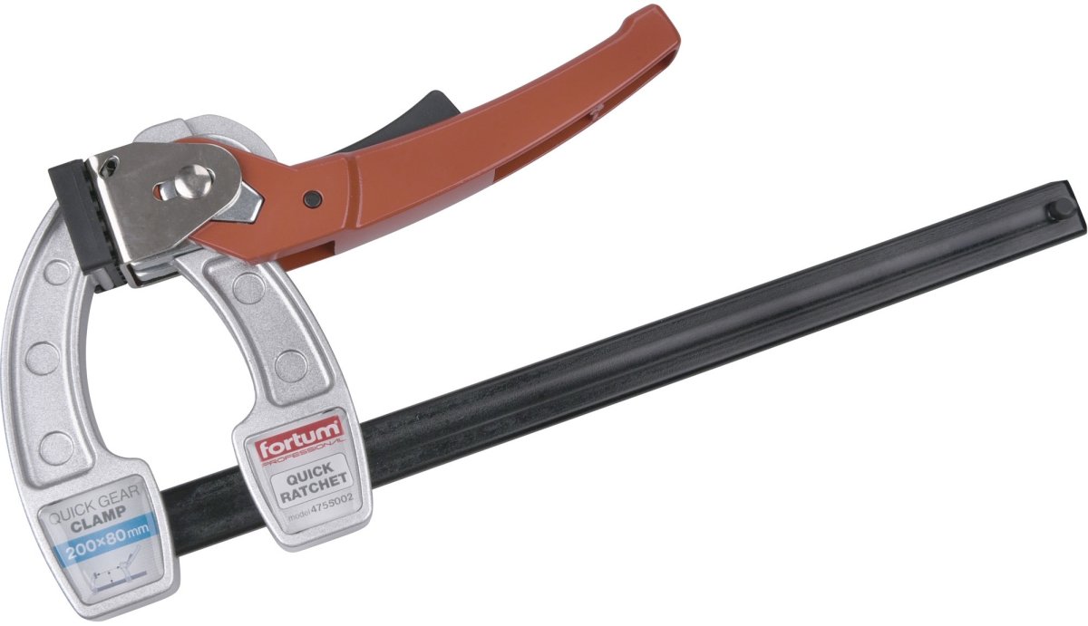 FORTUM 4755002 svěrka F ráčnová rychloupínací, 200x80mm Obrázek