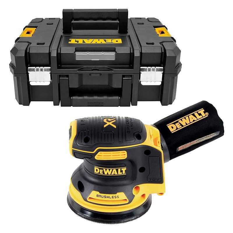 DeWALT DCW210 + kufr Tstak (bez aku) aku excentrická bruska 125mm Obrázek
