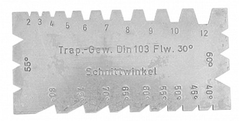 KINEX 1127 šablona na měření úhlů soustružnických nožů Obrázek