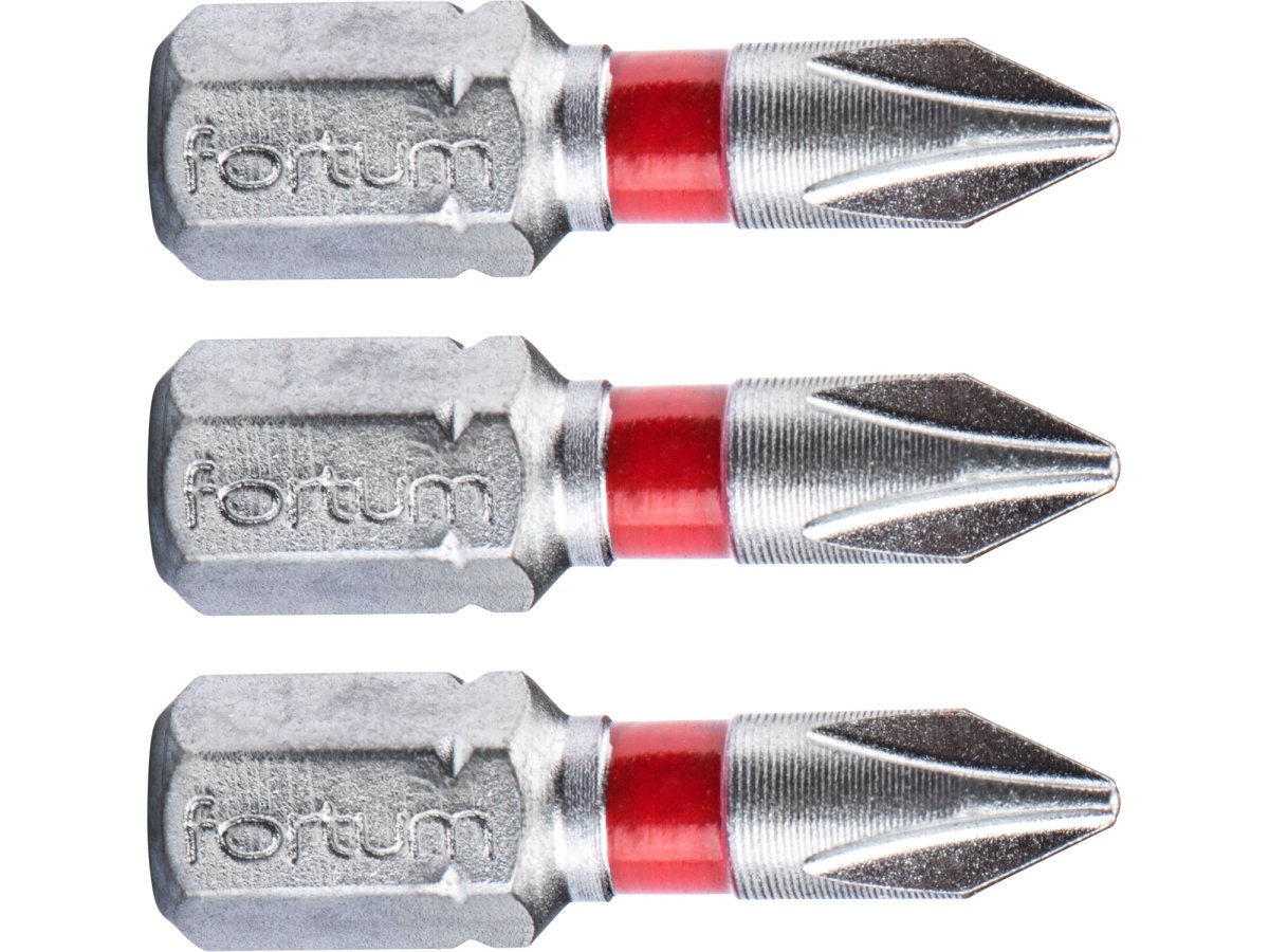 FORTUM-KITO 4741201 bit křížový PH1x25mm 1/4", S2 - 3ks Obrázek