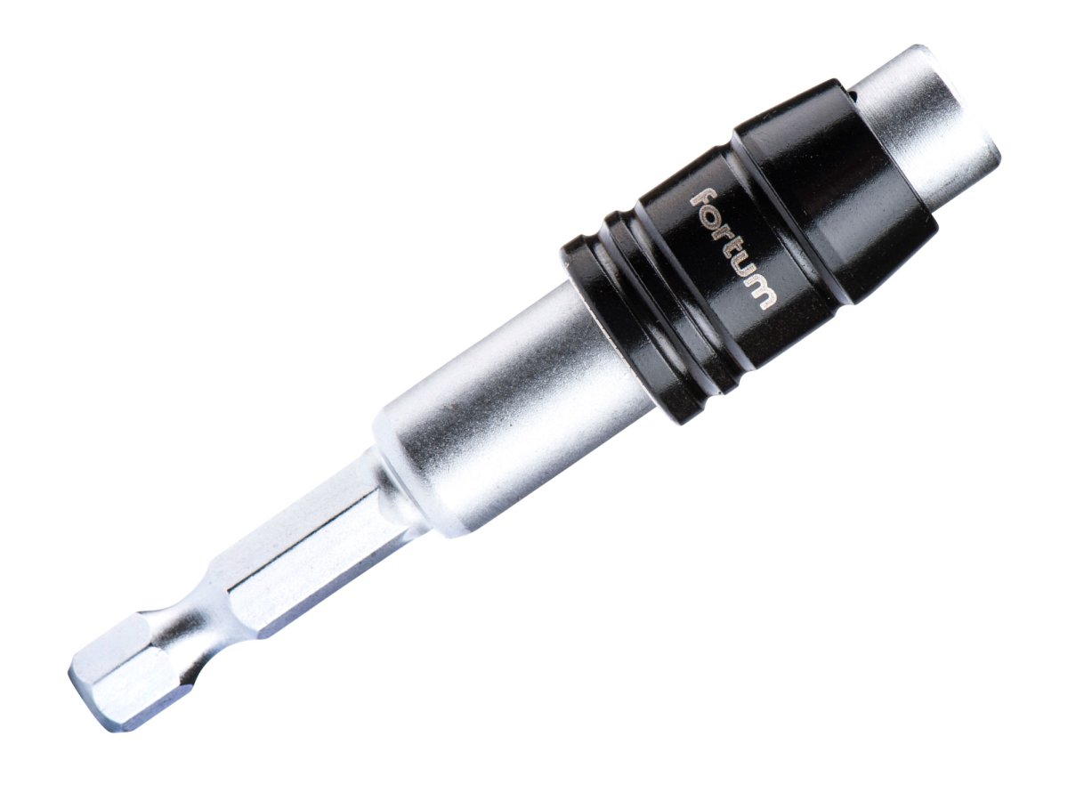 Levně FORTUM 4743202 držák bitů do vrtačky 1/4"x60mm s aretcí Quick-Lock CrV