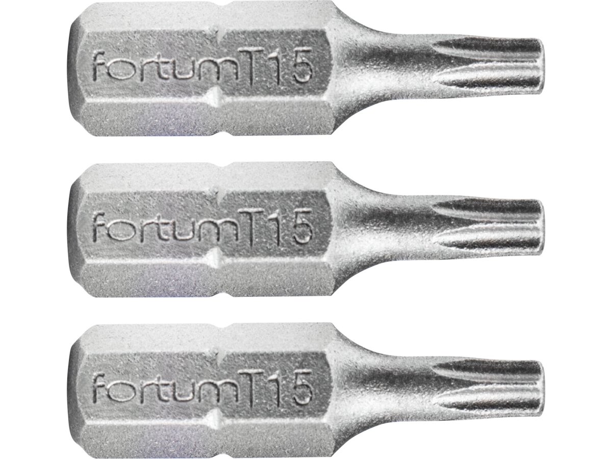 FORTUM-KITO bit TORX T 15x25mm S2 4741415 - 3ks Obrázek