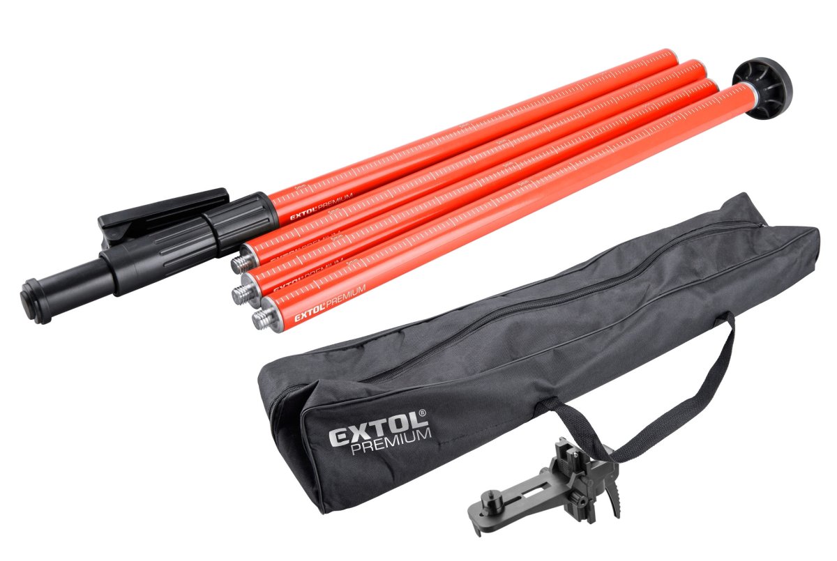 EXTOL PREMIUM 8823906 rozpěrná skládací tyč k laserům, 3m Obrázek