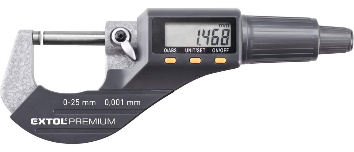 EXTOL PREMIUM 8825320 digitální mikrometr, 0-25mm Obrázek