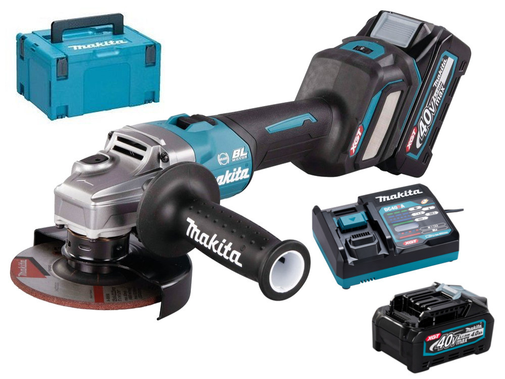 MAKITA GA023GM201 aku úhlová bruska s regulací 125mm Li-ion XGT 40V/4,0Ah Obrázek