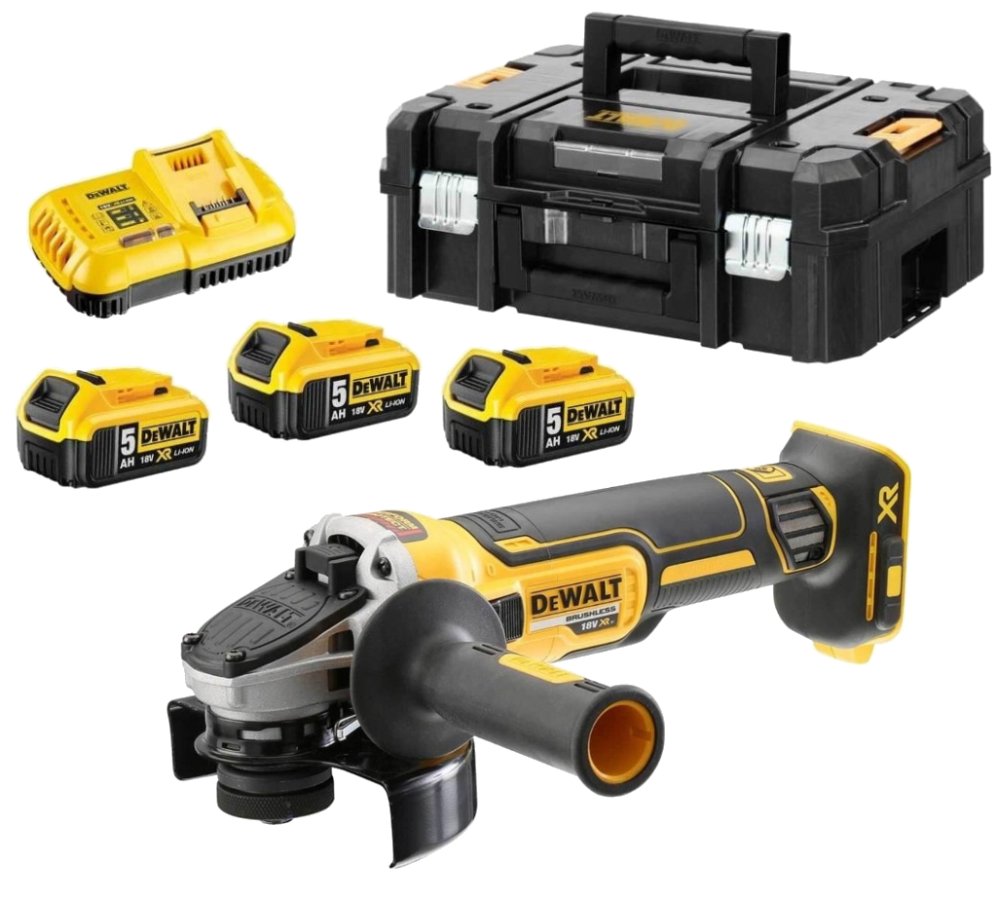 DeWALT DCG405P3 (3x5Ah) aku úhlová bruska Obrázek