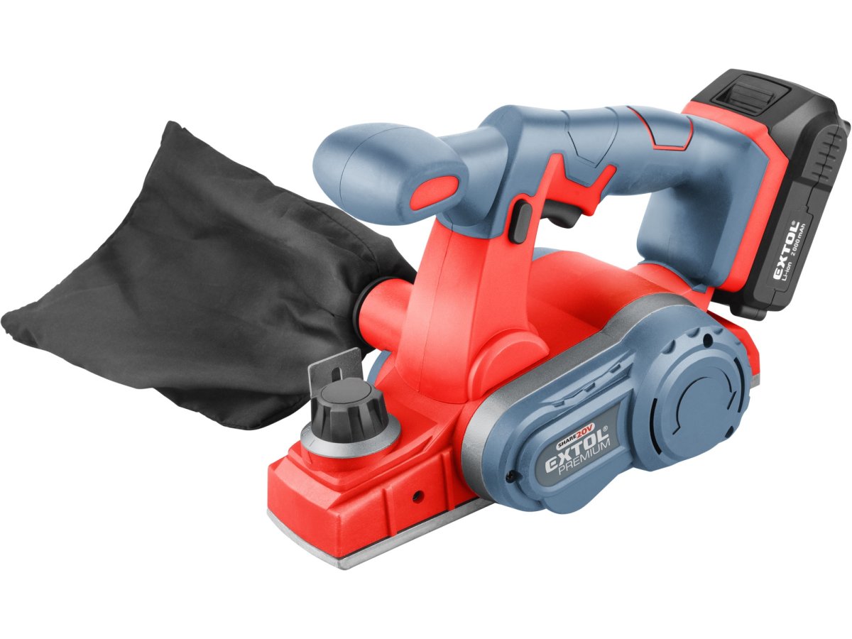 EXTOL PREMIUM 8891830 aku hoblík SHARE20V, 20V LiIon, 2Ah Obrázek