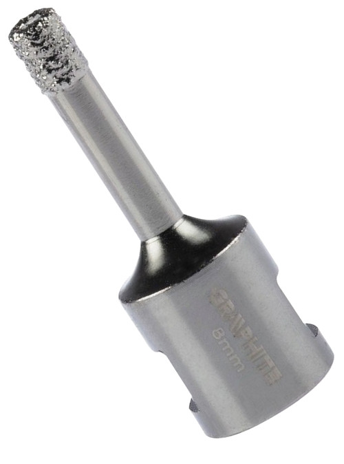GRAPHITE 55H301 diamantová děrovka 8mm na dlažbu a obklady do úhlové brusky Obrázek