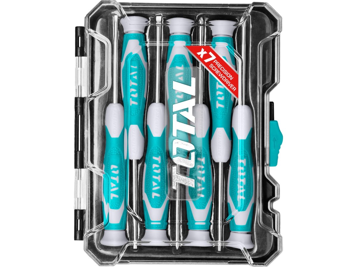 TOTAL THT250726 sada hodinářských šroubováků precision industrial, PL, PH, TRX, 7ks Obrázek