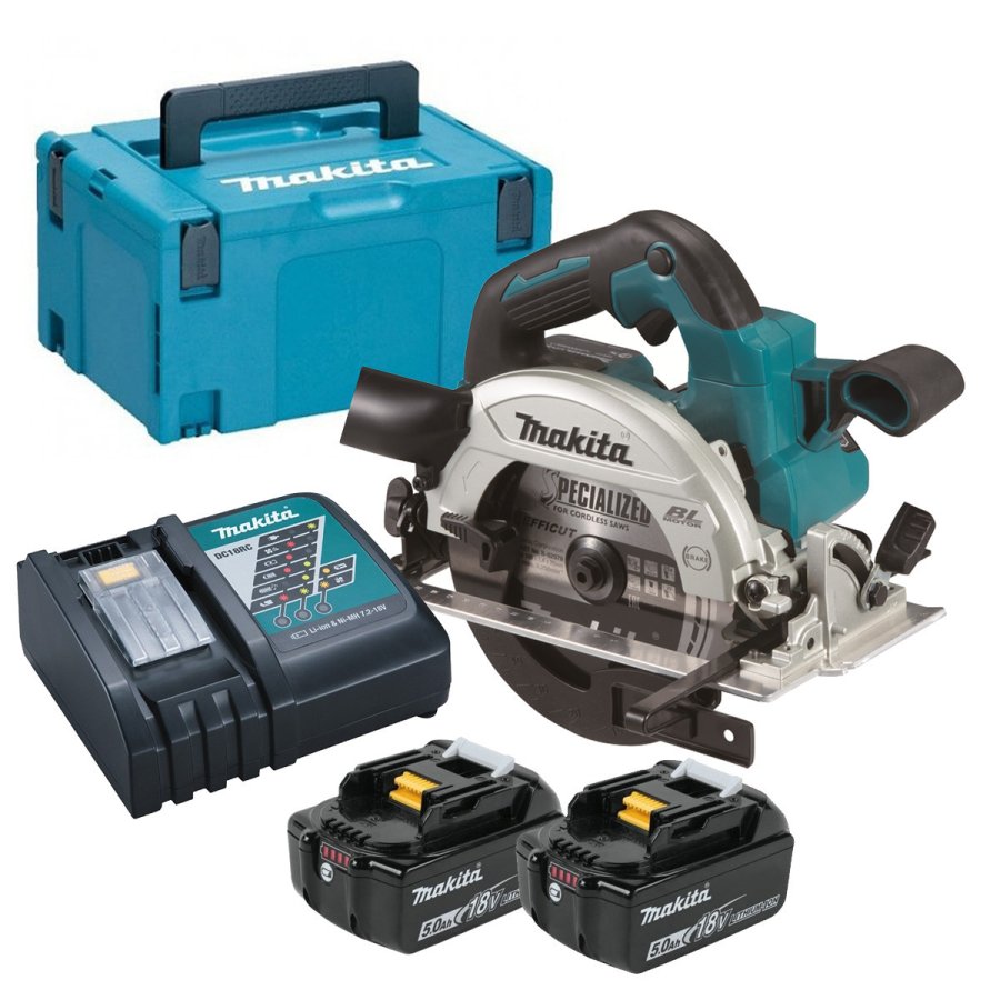 MAKITA DHS660RTJ bezuhlíková aku kotoučová pila LXT 18V 2x5Ah Obrázek