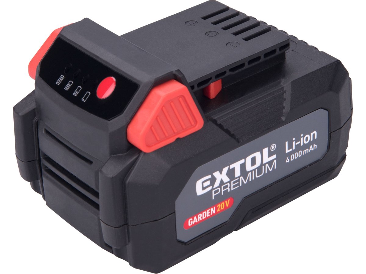 EXTOL PREMIUM 8895782 baterie akumulátorová, GARDEN 20V LiIon 4 Ah, ORIGINÁL Obrázek