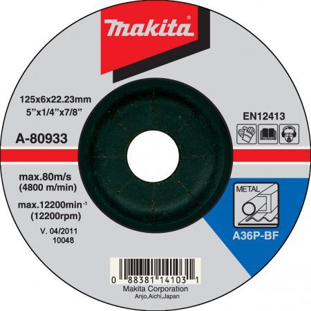 MAKITA 125x6mm A36P-BF brusný kotouč A-80933 Obrázek