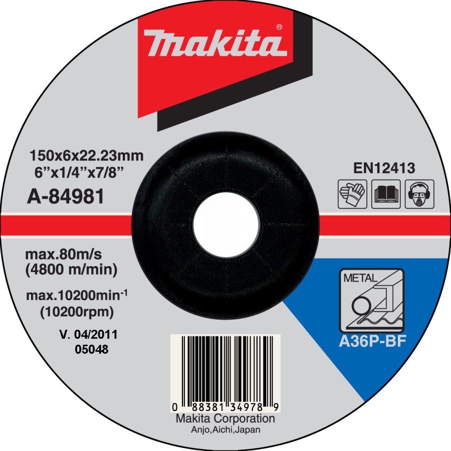MAKITA 150x6mm brusný kotouč  A-84981 Obrázek