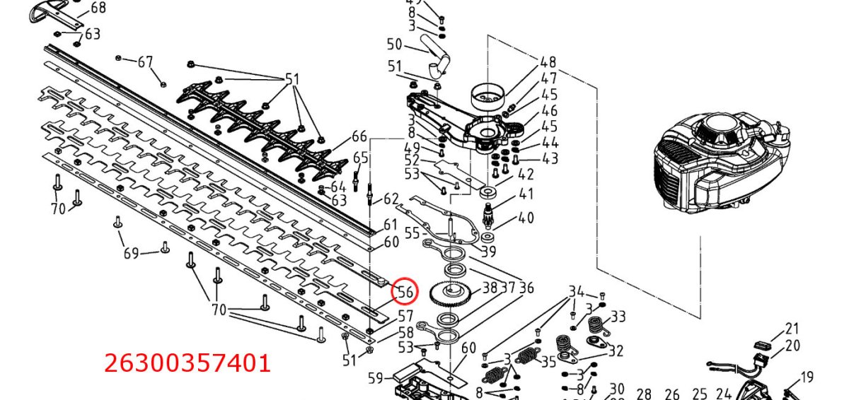 HECHT 927500056 nůž pro plotostřih HECHT 9275 - pár Obrázek