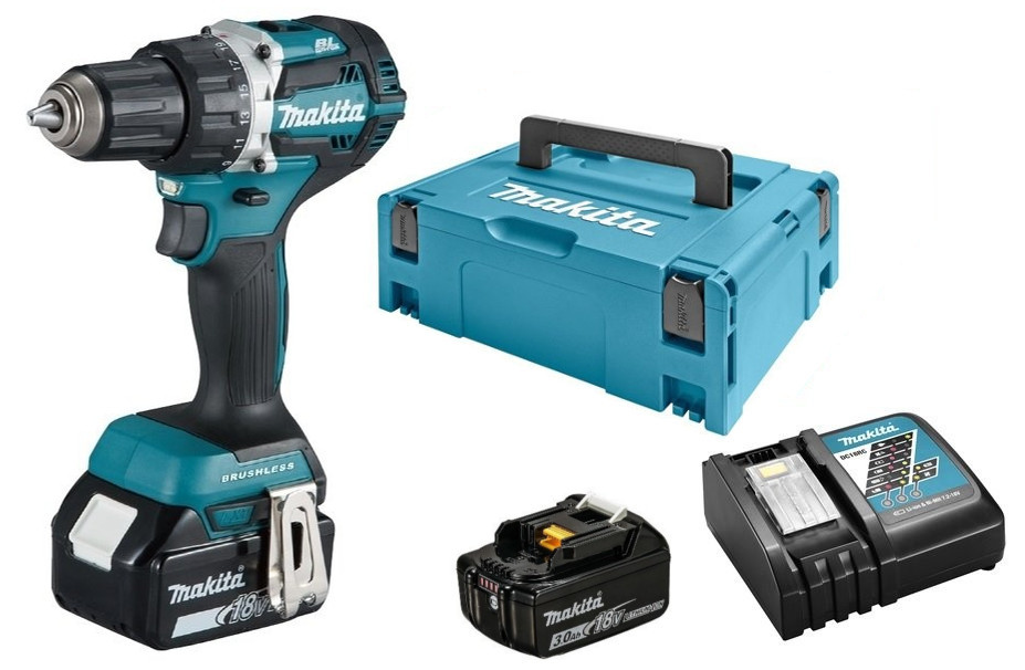 MAKITA DDF484RFJ aku bezuhlíkový šroubovák Li-ion LXT 18V/3,0 Ah Makpac Obrázek