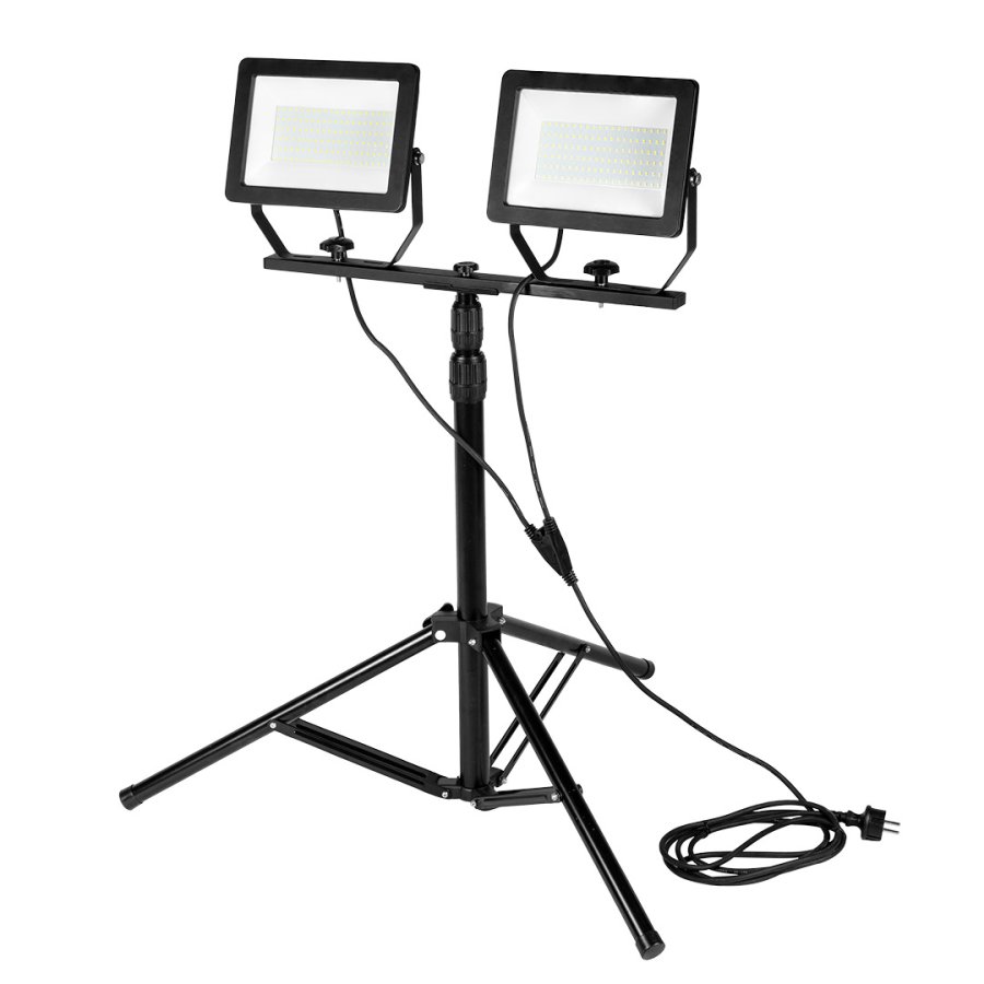 NEO TOOLS 99-096 LED dvojitý reflektor 17000lm 2x100W se stativem 1,8m Obrázek