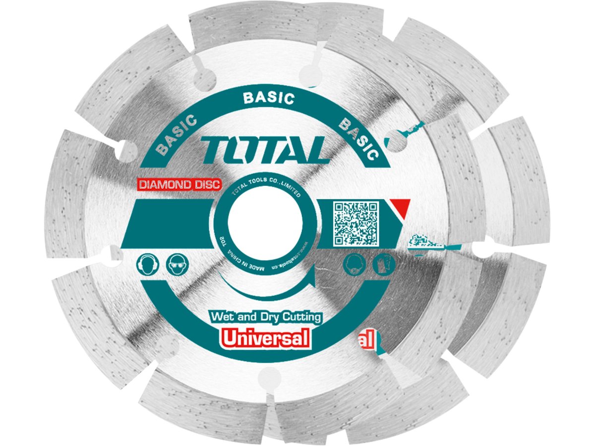 Levně TOTAL TAC21111532 kotouče diamantové 115x22,2mm řezné segmentoé 2 kusy