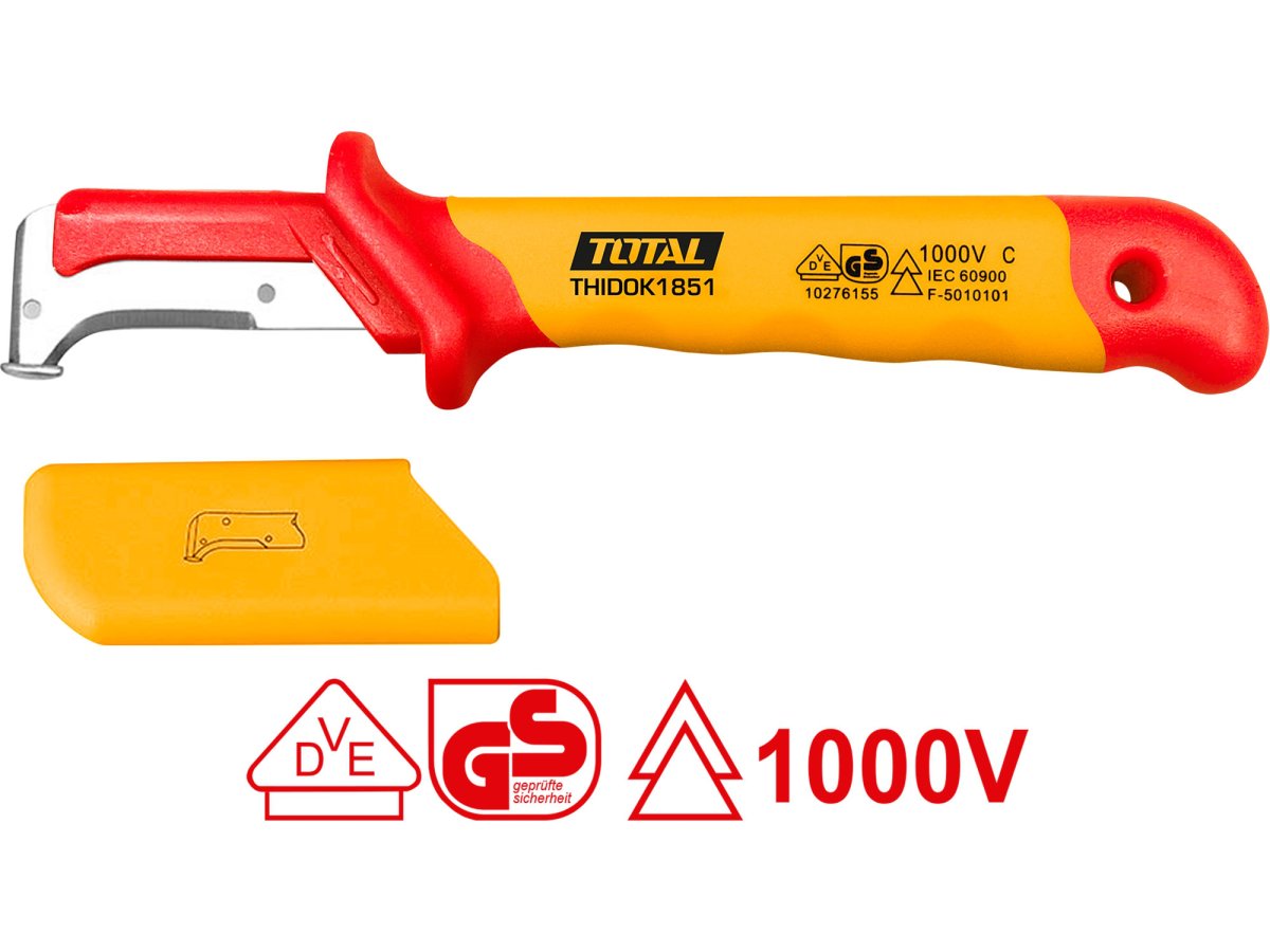 TOTAL THIDCK1851 elektrikářský nůž na kabely, 1000V VDE industrial Obrázek