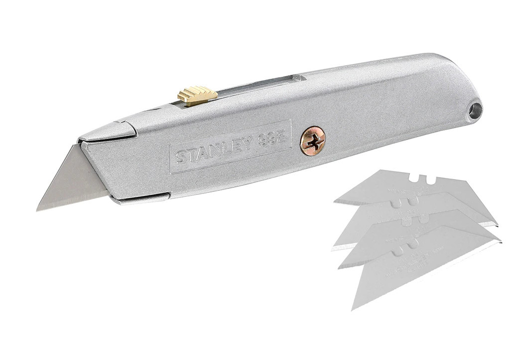 STANLEY 1-10-099 kovový nůž se zasouvací otočnou čepelí 99E + 5ks čepelí Obrázek