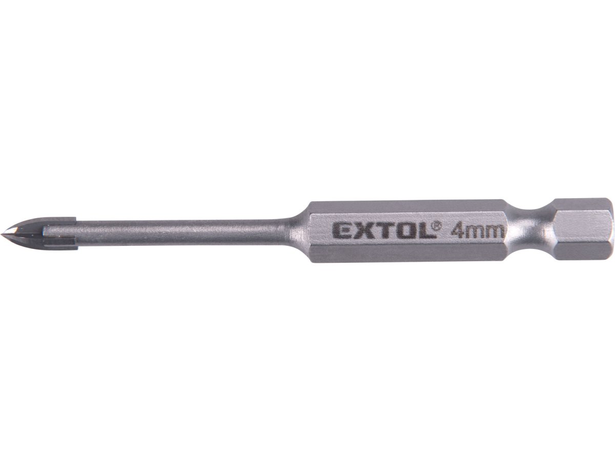 EXTOL PREMIUM 8801884 vrták na sklo a keramiku karbidový 4mm s šestihrannou stopkou Obrázek