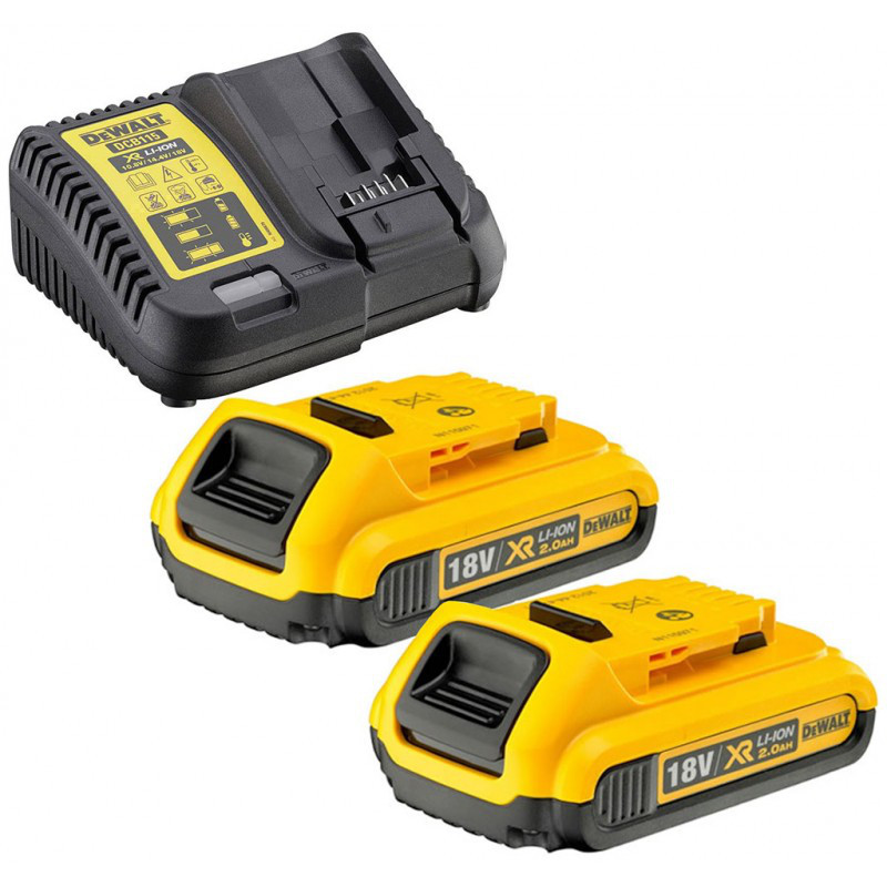 DeWALT DCB115D2 set XR nabíječka + 2x 2,0 Ah Obrázek