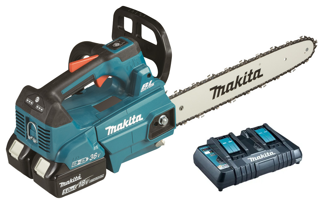 MAKITA DUC356PT2B aku řetězová pila Li-ion LXT 2x18V/5,0Ah Obrázek